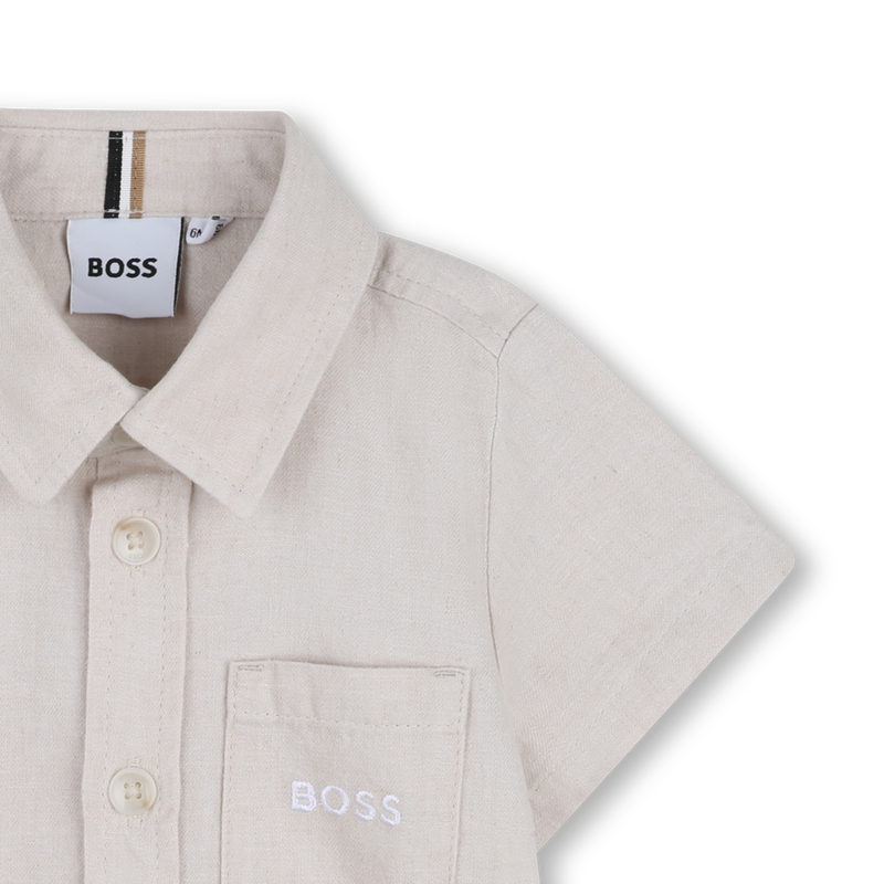 CAMISA DE MANGA CORTA BOSS 
                        NI&Ntilde;O
