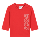 Camiseta de algod&oacute;n con logo BOSS 
                    NI&Ntilde;O