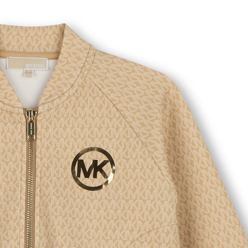 C&aacute;rdigan de doble jersey MICHAEL KORS 
                        NI&Ntilde;A