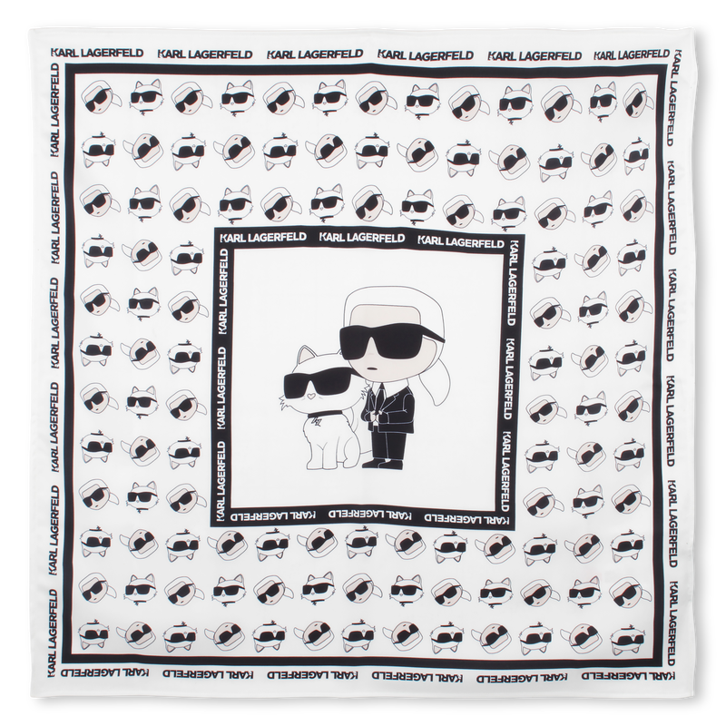 Pa&ntilde;uelo cuadrado y estampado KARL LAGERFELD KIDS 
                        NI&Ntilde;A