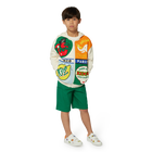 Bermudas cargo de algod&oacute;n KENZO KIDS 
                    NI&Ntilde;O
