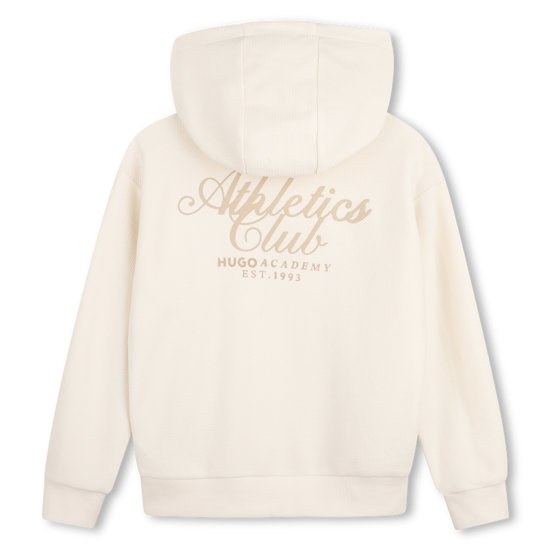 SUDADERA JOGGER CON CAPUCHA HUGO 
                        NI&Ntilde;O