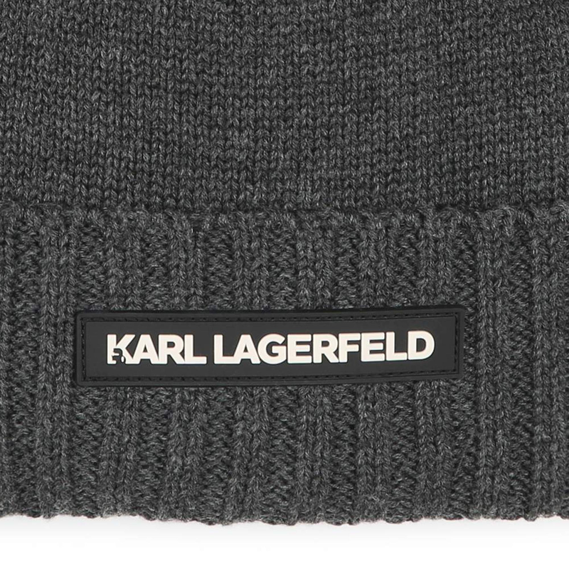 Gorro de punto KARL LAGERFELD KIDS 
                        NI&Ntilde;O
