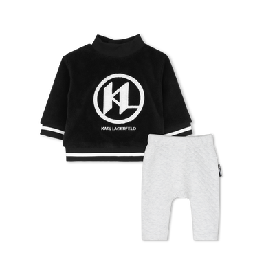 Conjunto de sudadera y pantal&oacute;n KARL LAGERFELD KIDS NI&Ntilde;O