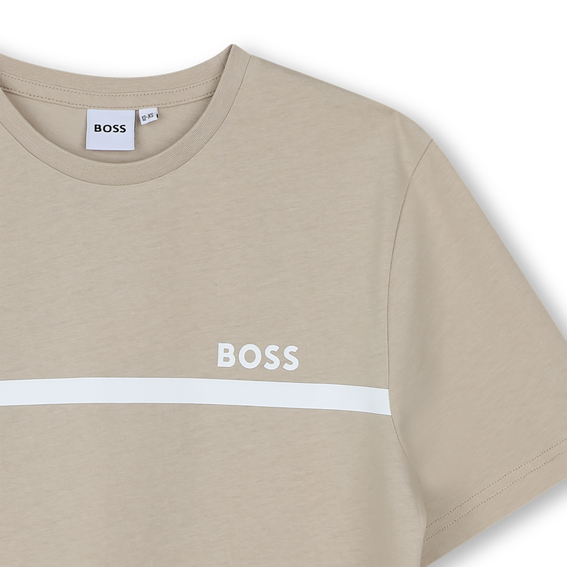 CAMISETA DE MANGA CORTA BOSS 
                        NI&Ntilde;O