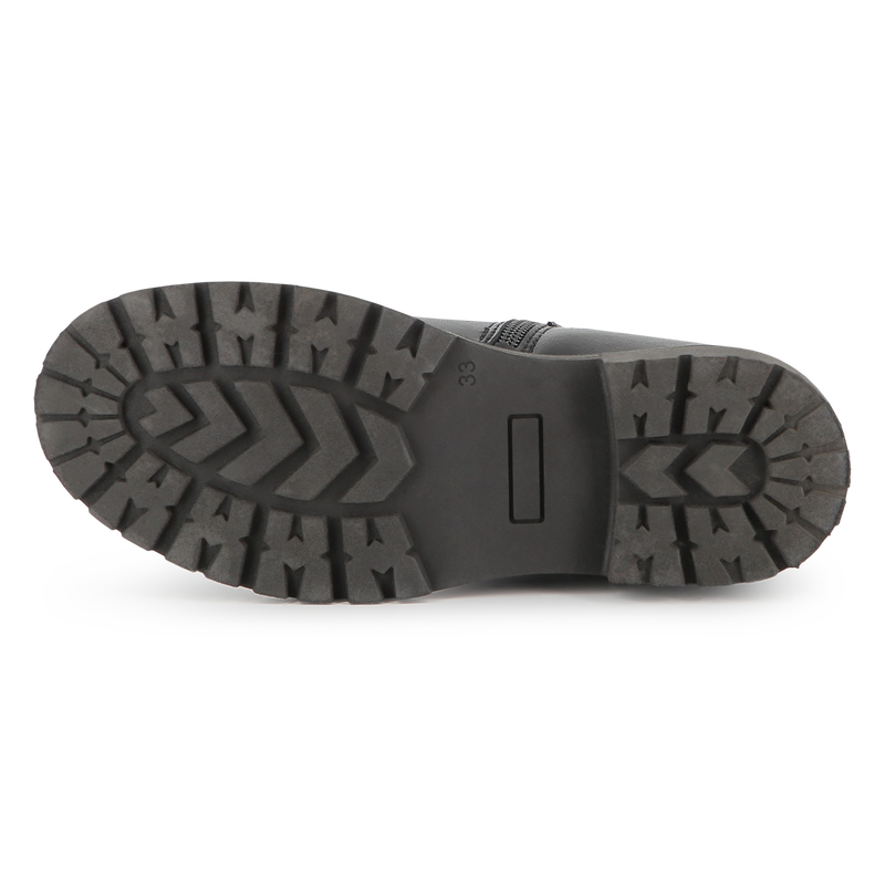 Botas biker de piel de vacuno DKNY 
                        NI&Ntilde;A