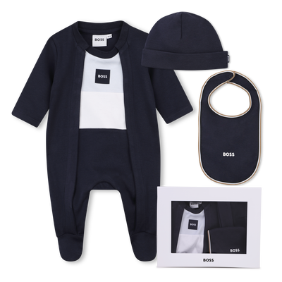 Conjunto de pijama, gorro y babero. BOSS NI&Ntilde;O