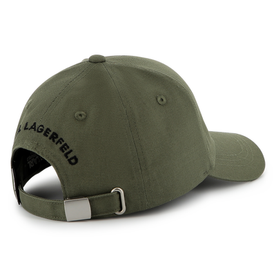 Gorra ajustable de algod&oacute;n KARL LAGERFELD KIDS NI&Ntilde;O