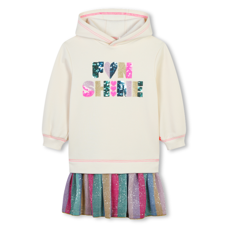 Vestido bimaterial elegante BILLIEBLUSH 
                        NI&Ntilde;A