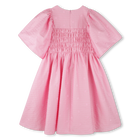 Vestido bordado de raso KENZO KIDS 
                    NI&Ntilde;A