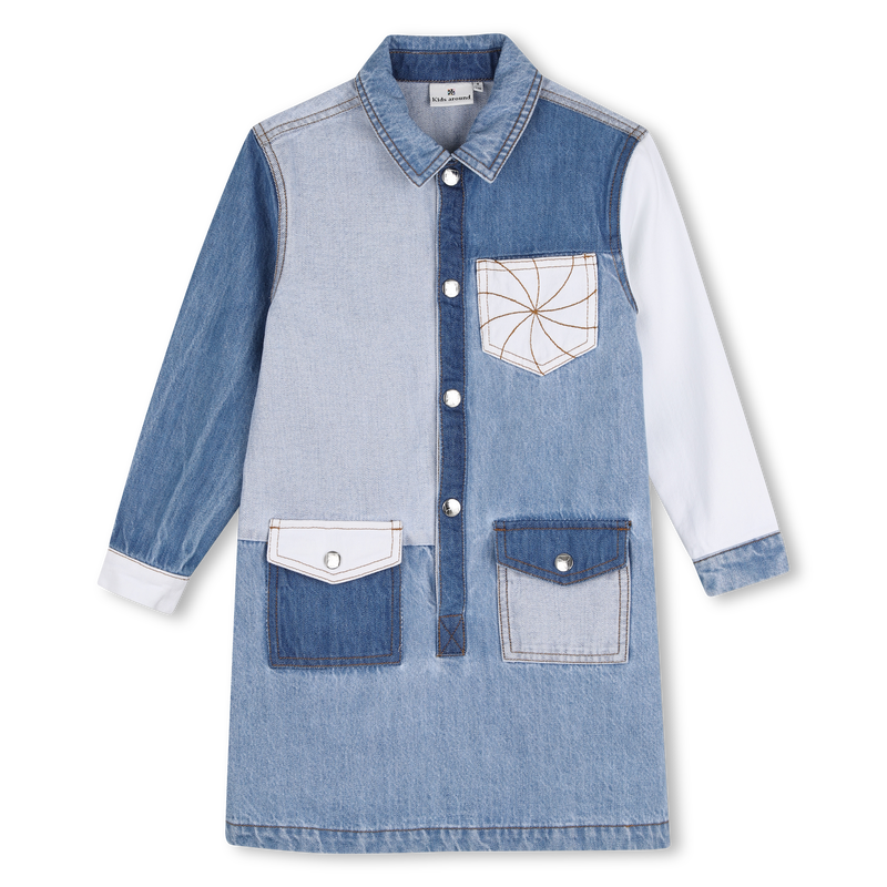 Vestido de denim KIDS AROUND 
                        NI&Ntilde;A