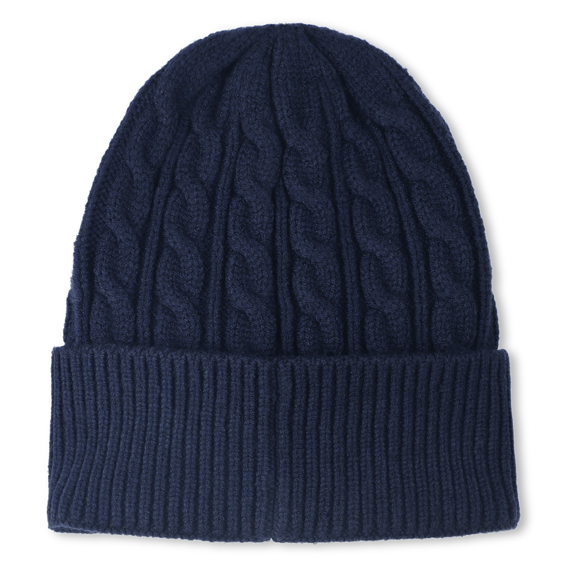 Gorro de punto trenzado BOSS 
                        NI&Ntilde;O