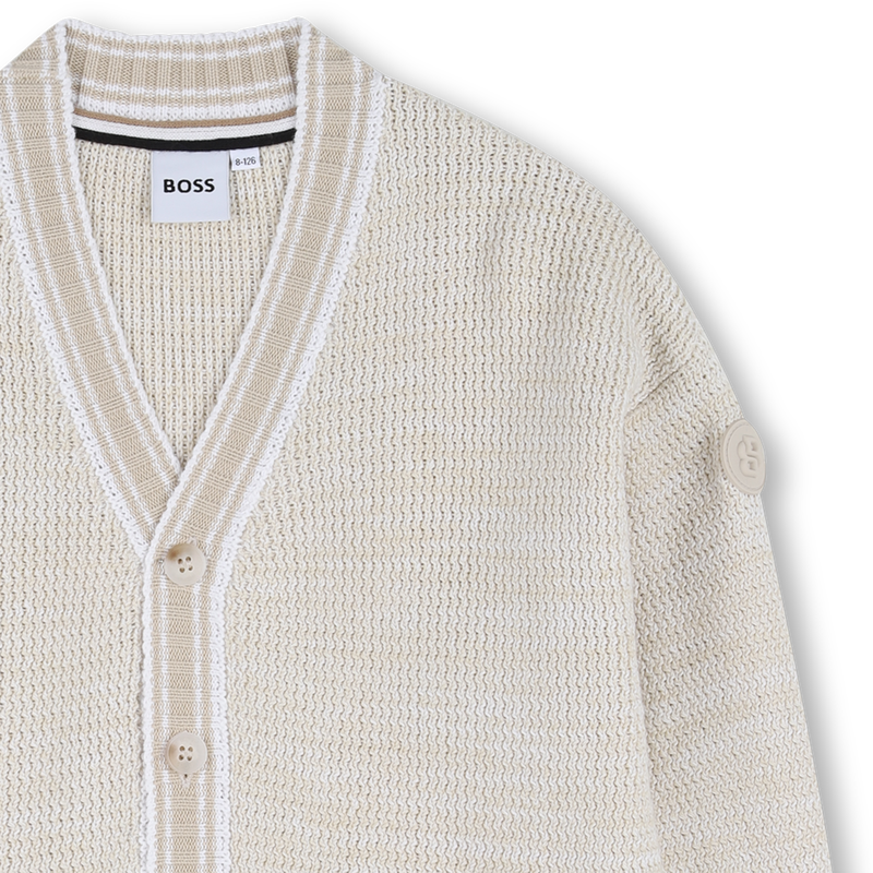 C&Aacute;RDIGAN CON BOTONES BOSS 
                        NI&Ntilde;O