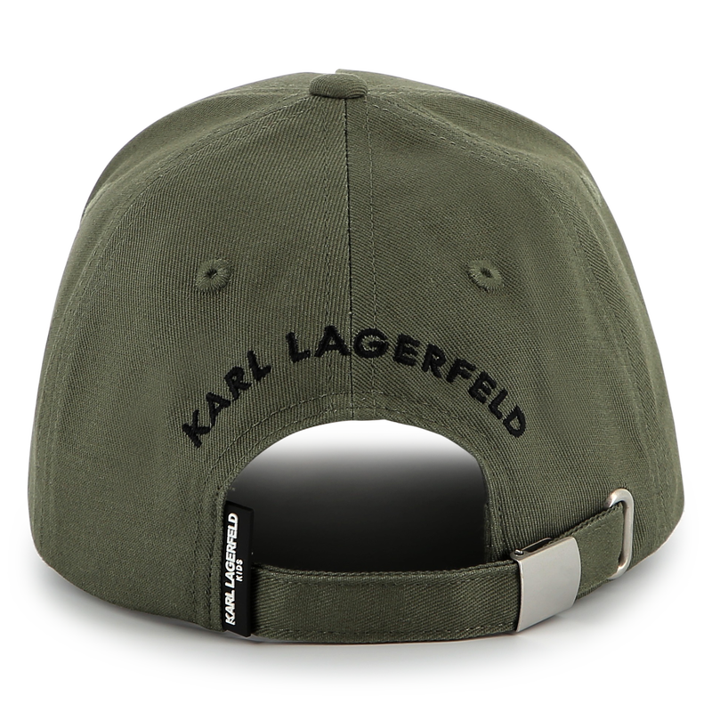 Gorra ajustable de algod&oacute;n KARL LAGERFELD KIDS 
                        NI&Ntilde;O