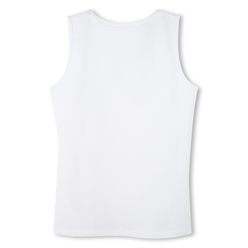 Camiseta sin mangas bordada BOSS 
                        NI&Ntilde;A