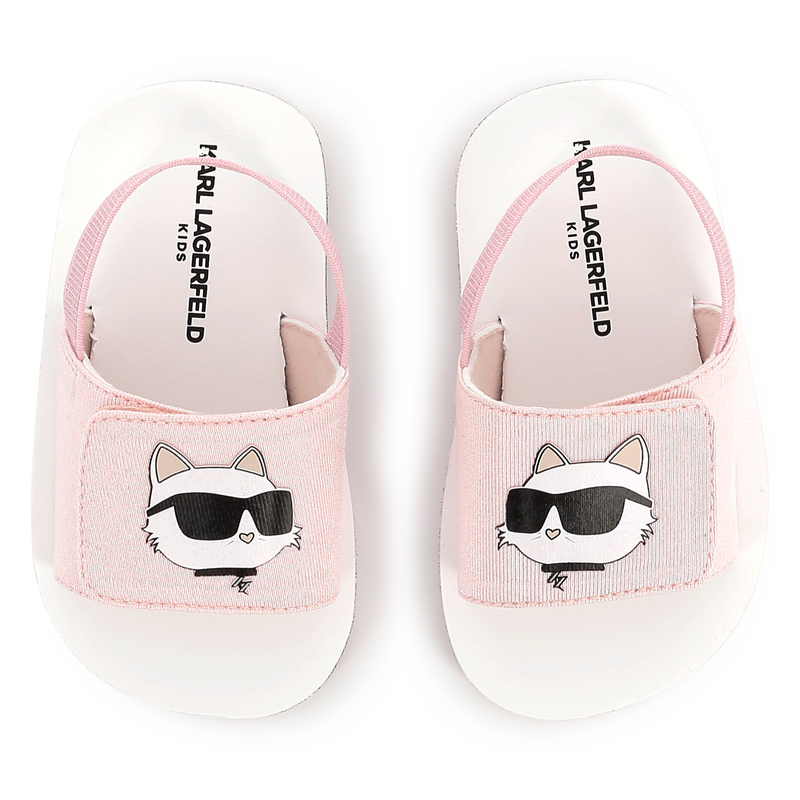 Sandalias ligeras con velcro KARL LAGERFELD KIDS 
                        UNISEXO
