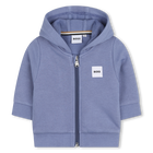 Sudadera jogging con cierre de cremallera, AZUL LAVANDA, hi-res