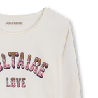 Camiseta de manga larga estampada ZADIG & VOLTAIRE 
                    NI&Ntilde;A