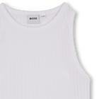 Camiseta de tirantes con placa met&aacute;lica BOSS 
                    NI&Ntilde;A