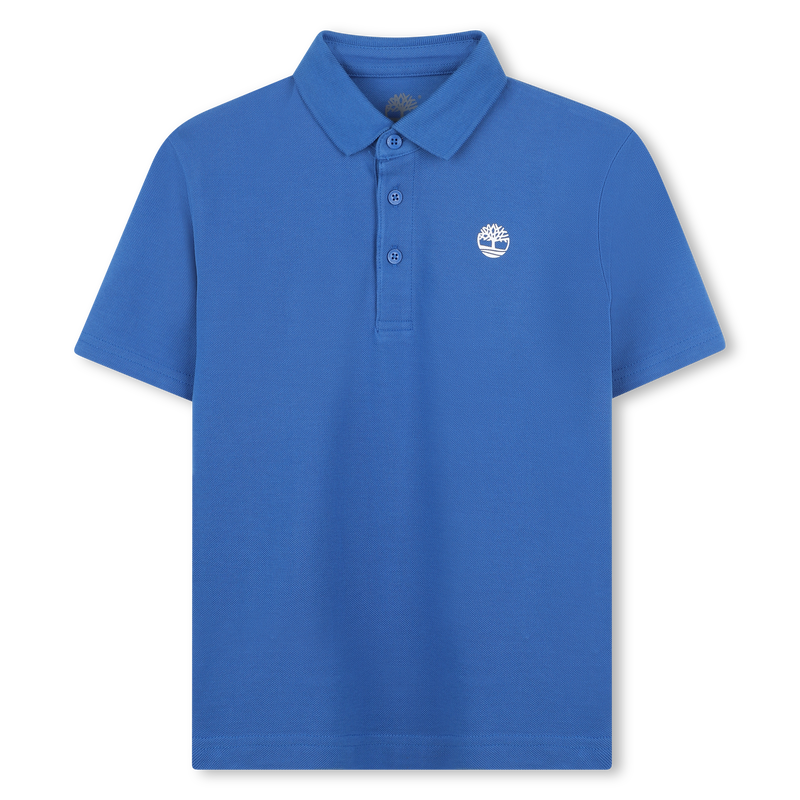 Polo liso con logo en el pecho TIMBERLAND 
                        NI&Ntilde;O