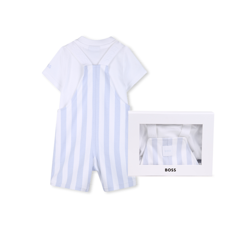 CONJUNTO MONO + CAMISETA BOSS 
                        NI&Ntilde;O