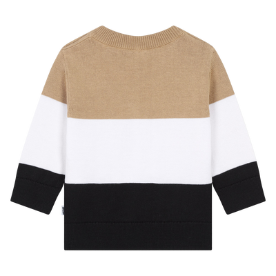 Jersey de algod&oacute;n de rayas BOSS NI&Ntilde;O