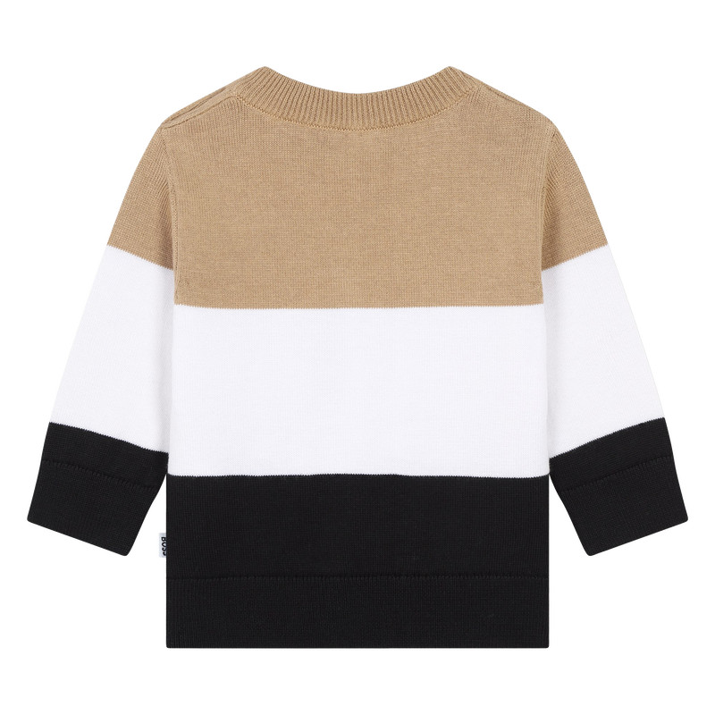 Jersey de algod&oacute;n de rayas BOSS 
                        NI&Ntilde;O