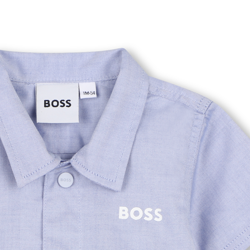 CONJUNTO CAMISA + PANTAL&Oacute;N CORTO BOSS 
                        NI&Ntilde;O