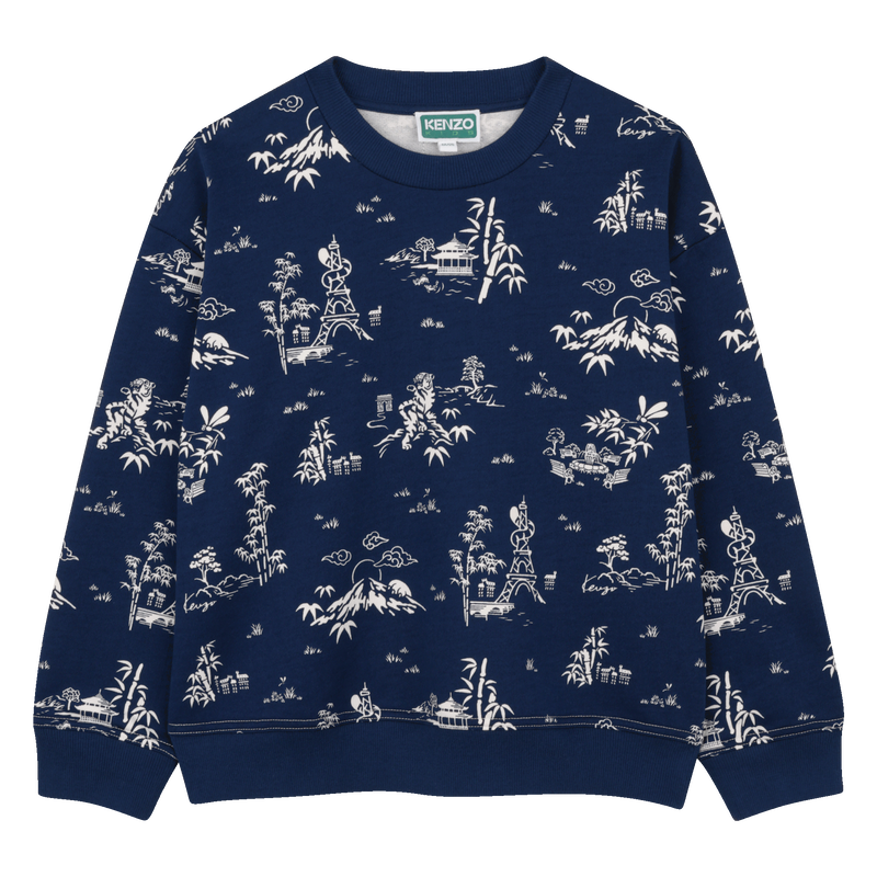 Sudadera fleece KENZO KIDS 
                        NI&Ntilde;O