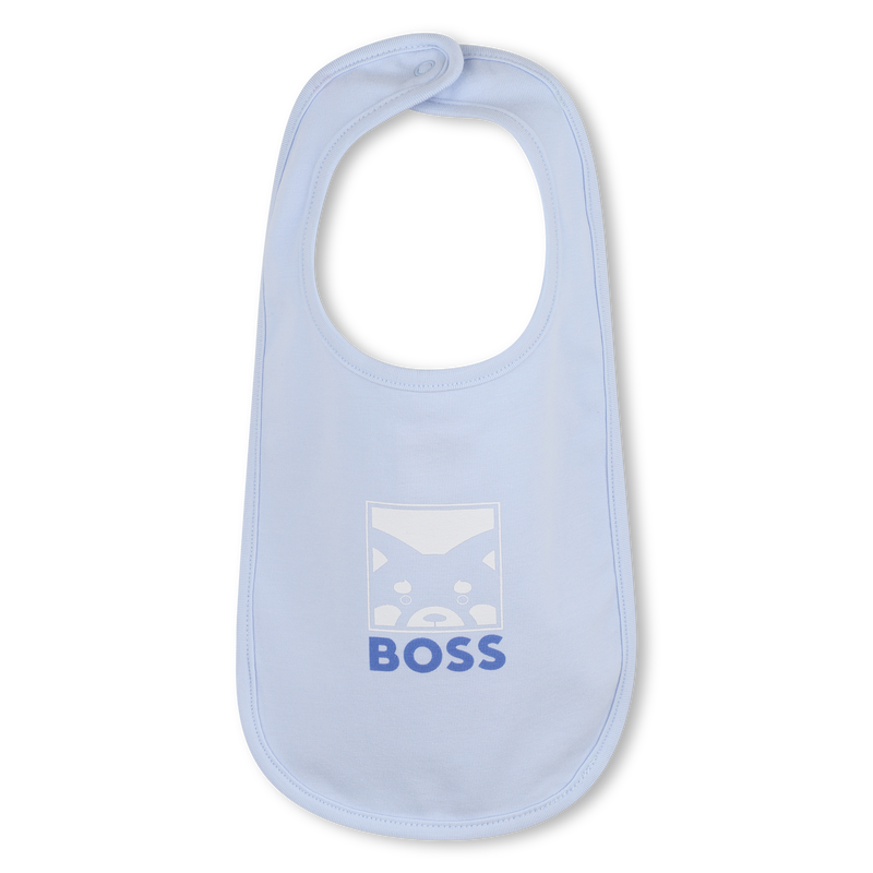 CONJUNTO DE PIJAMA + BABERO + BAN BOSS 
                        NI&Ntilde;O