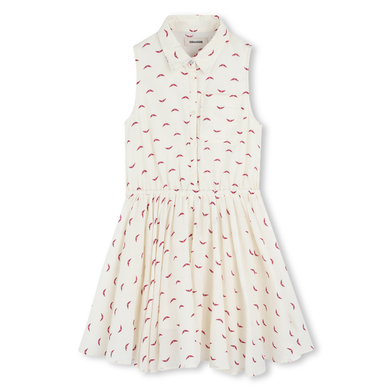 Vestido estampado sin mangas
