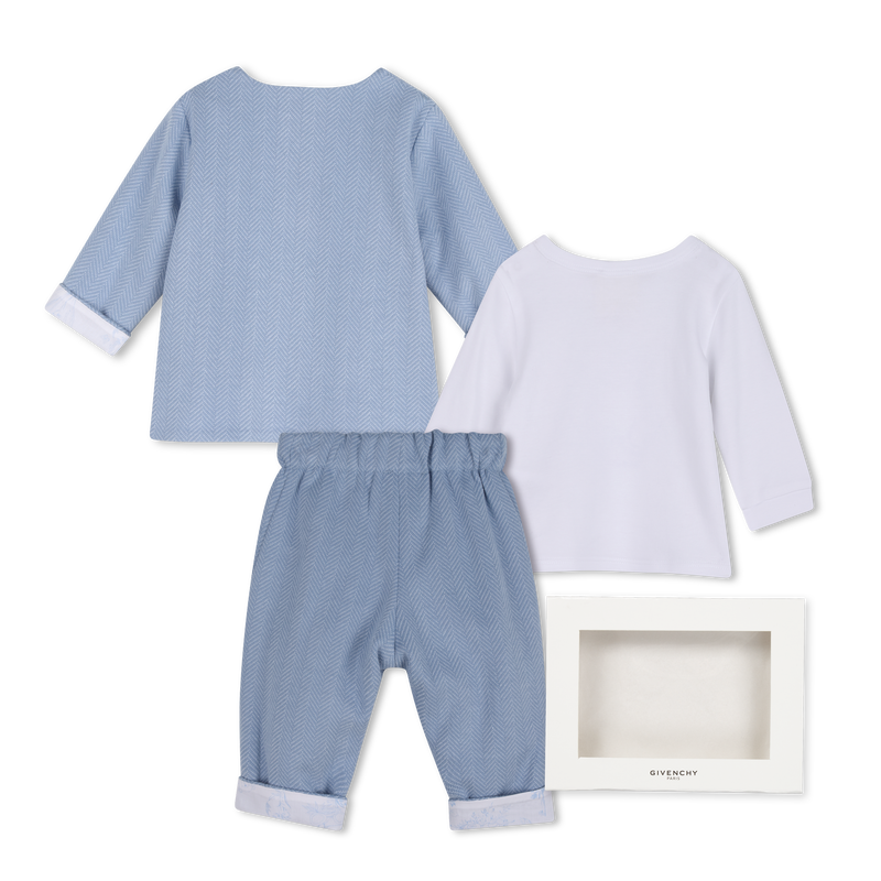 Conjunto de pantal&oacute;n, c&aacute;rdigan y camiseta GIVENCHY 
                        NI&Ntilde;O