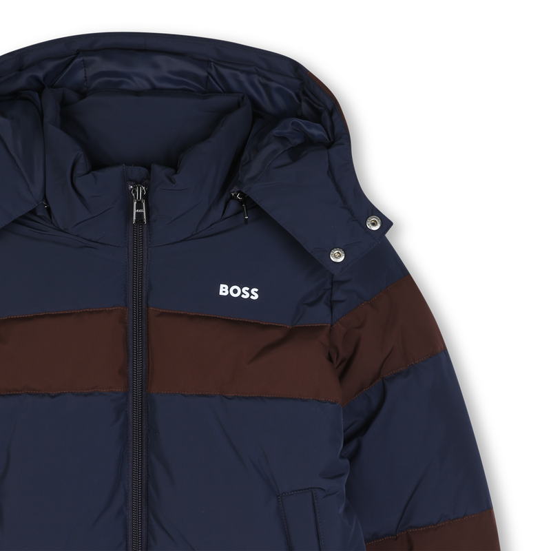 Chaqueta acolchada con capucha BOSS 
                        NI&Ntilde;O