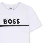 Conjunto de camiseta y pantalones cortos. BOSS 
                    NI&Ntilde;O