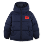Chaqueta acolchada con capucha, MARINO, hi-res