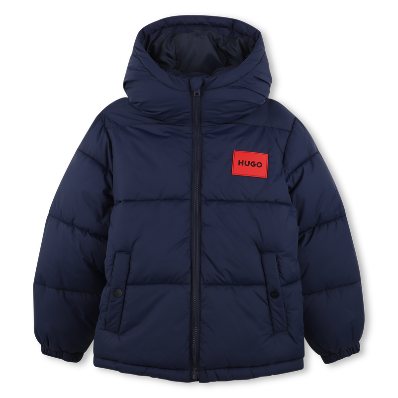 Chaqueta acolchada con capucha HUGO 
                        NI&Ntilde;O