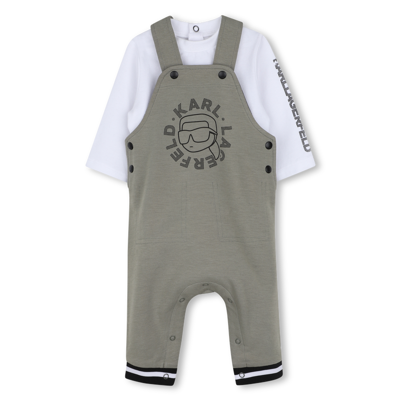 Conjunto de mono y camiseta KARL LAGERFELD KIDS 
                        NI&Ntilde;O