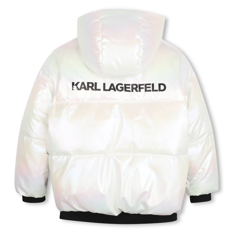 Chaqueta acolchada con capucha KARL LAGERFELD KIDS 
                        NI&Ntilde;A