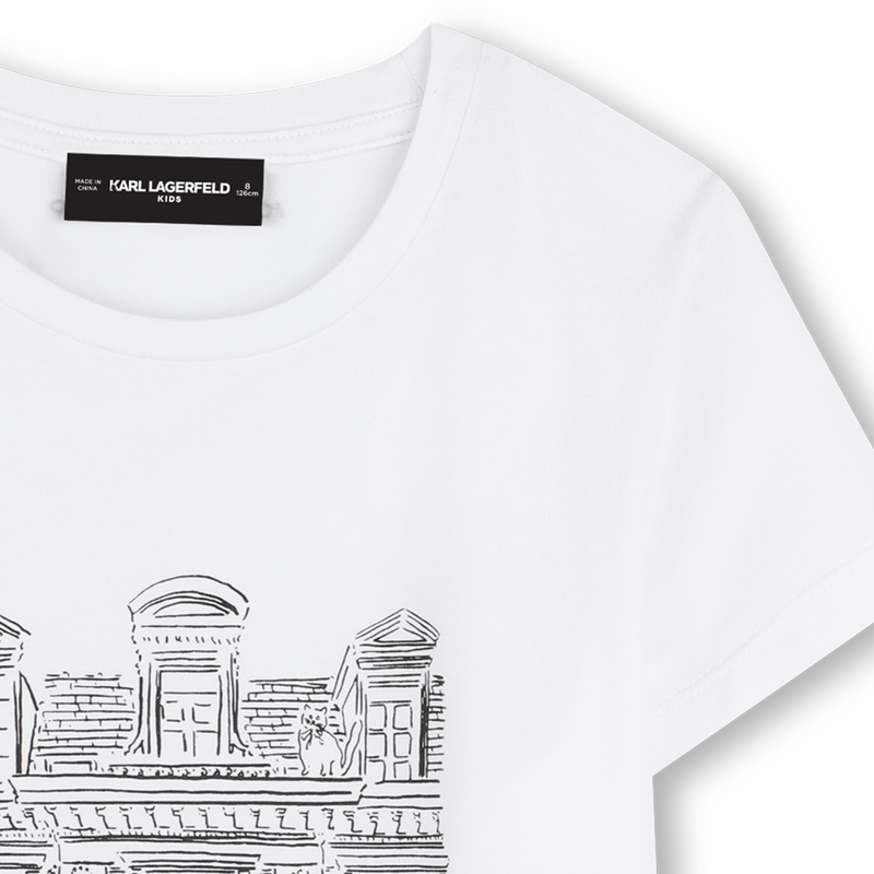 Camiseta con estampado KARL LAGERFELD KIDS 
                        NI&Ntilde;A