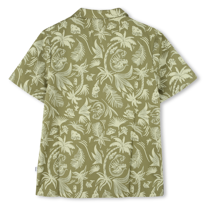 Camisa de popelina de algod&oacute;n BOSS 
                        NI&Ntilde;O