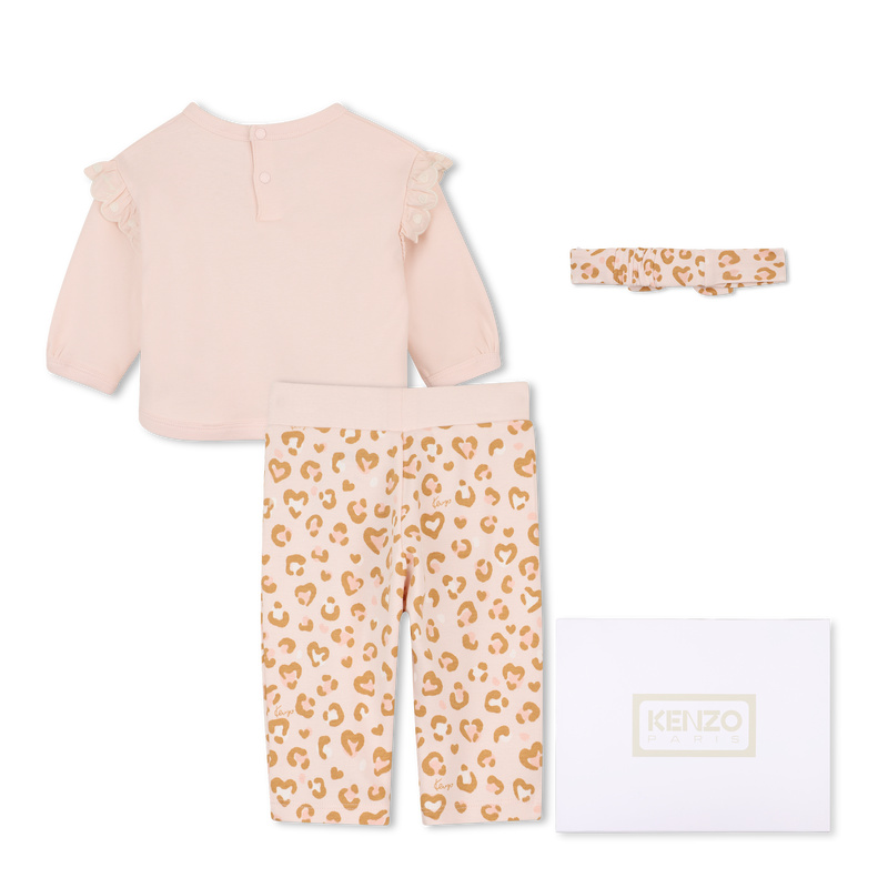 Conjunto de sudadera, pantal&oacute;n y peluche. KENZO KIDS 
                        NI&Ntilde;A