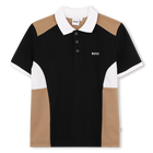 Polo de manga corta, NEGRO, hi-res