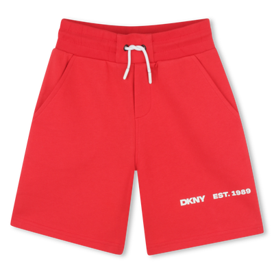 Bermudas de mulet&oacute;n de algod&oacute;n DKNY NI&Ntilde;O
