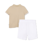 Conjunto polo + bermudas BOSS 
                    NI&Ntilde;O