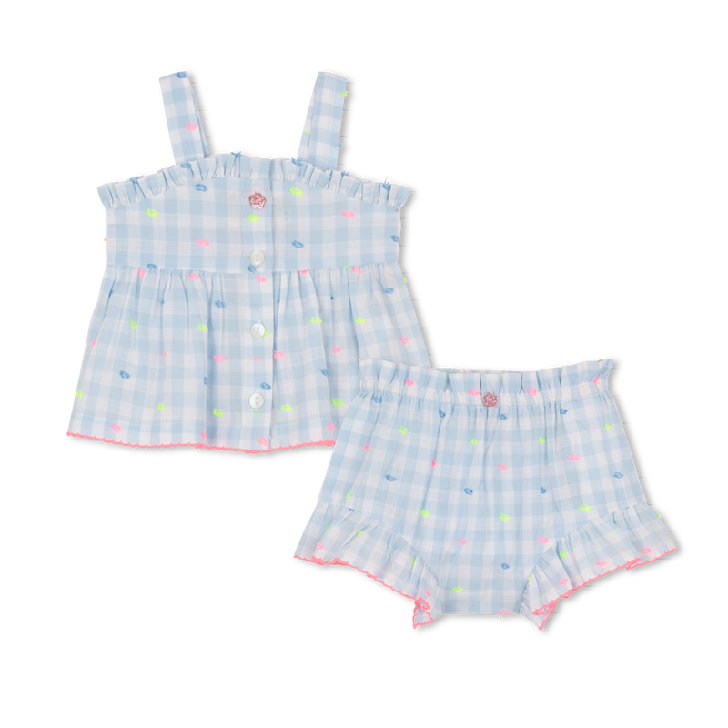 CONJUNTO DE TIRANTES + PANTALONES CORTOS BILLIEBLUSH 
                        NI&Ntilde;A