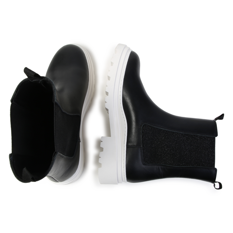 Botines de cuero KARL LAGERFELD KIDS 
                        NI&Ntilde;A