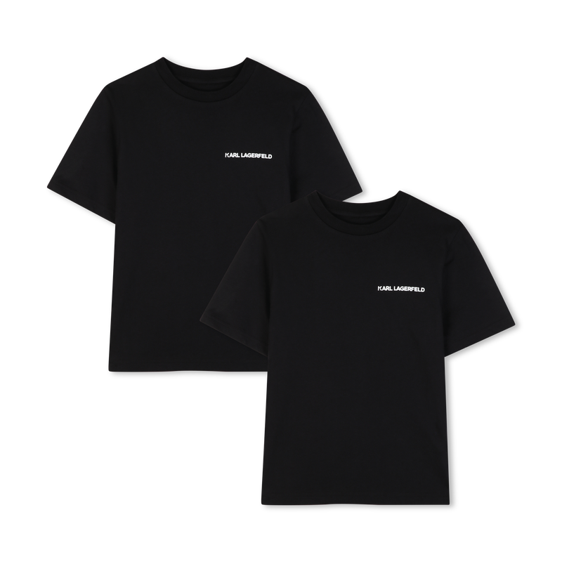 SET DE 2 CAMISETAS DE MANGA CORTA KARL LAGERFELD KIDS 
                        NI&Ntilde;O