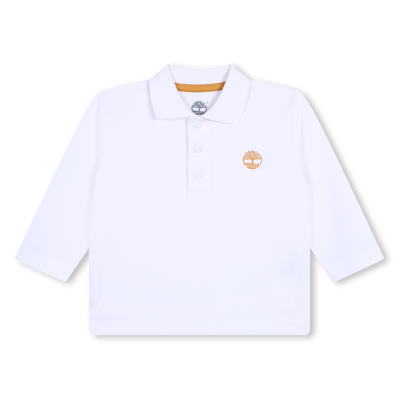 Polo liso con logo en el pecho TIMBERLAND 
                        NI&Ntilde;O