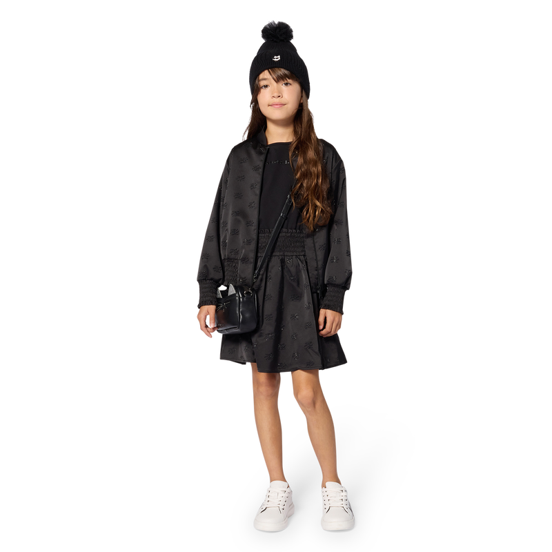 C&aacute;rdigan de sat&eacute;n KARL LAGERFELD KIDS 
                        NI&Ntilde;A