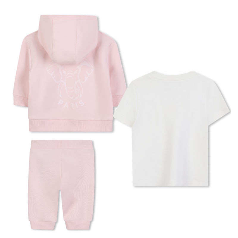 Conjunto de camiseta + c&aacute;rdigan + pantal&oacute;n KENZO KIDS 
                        UNISEXO